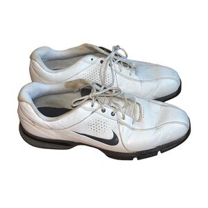 Nike men’s white and black golf shoes Size 11W